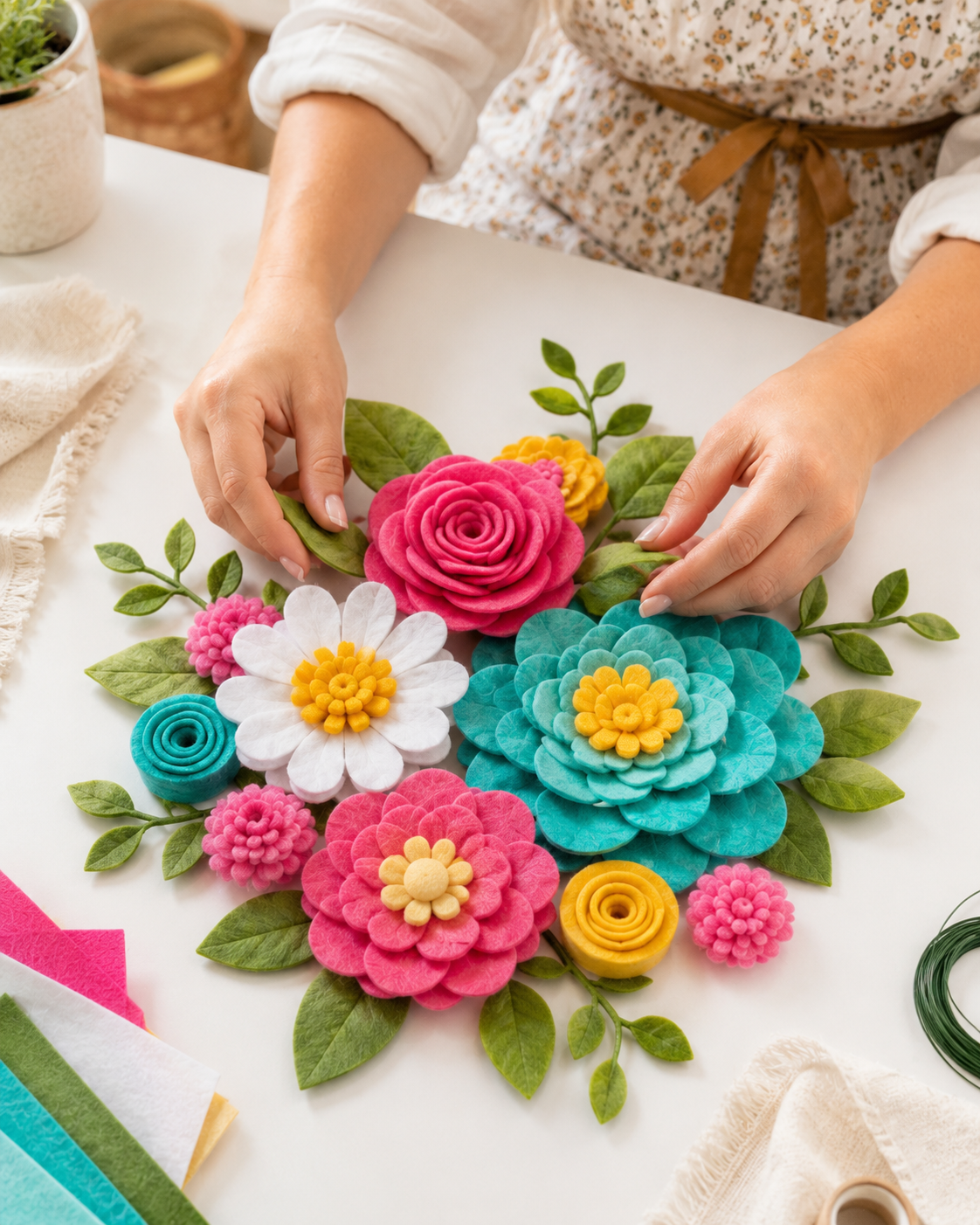 Diy Felt Flower Wreath - A Step - By - Step Guide To Blooms