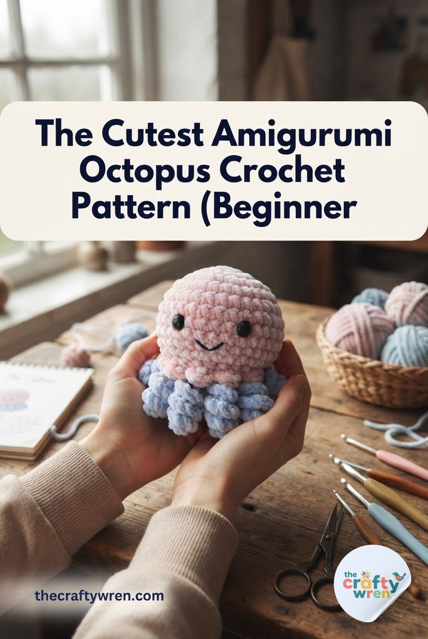 The Cutest Amigurumi Octopus Crochet Pattern (Beginner -