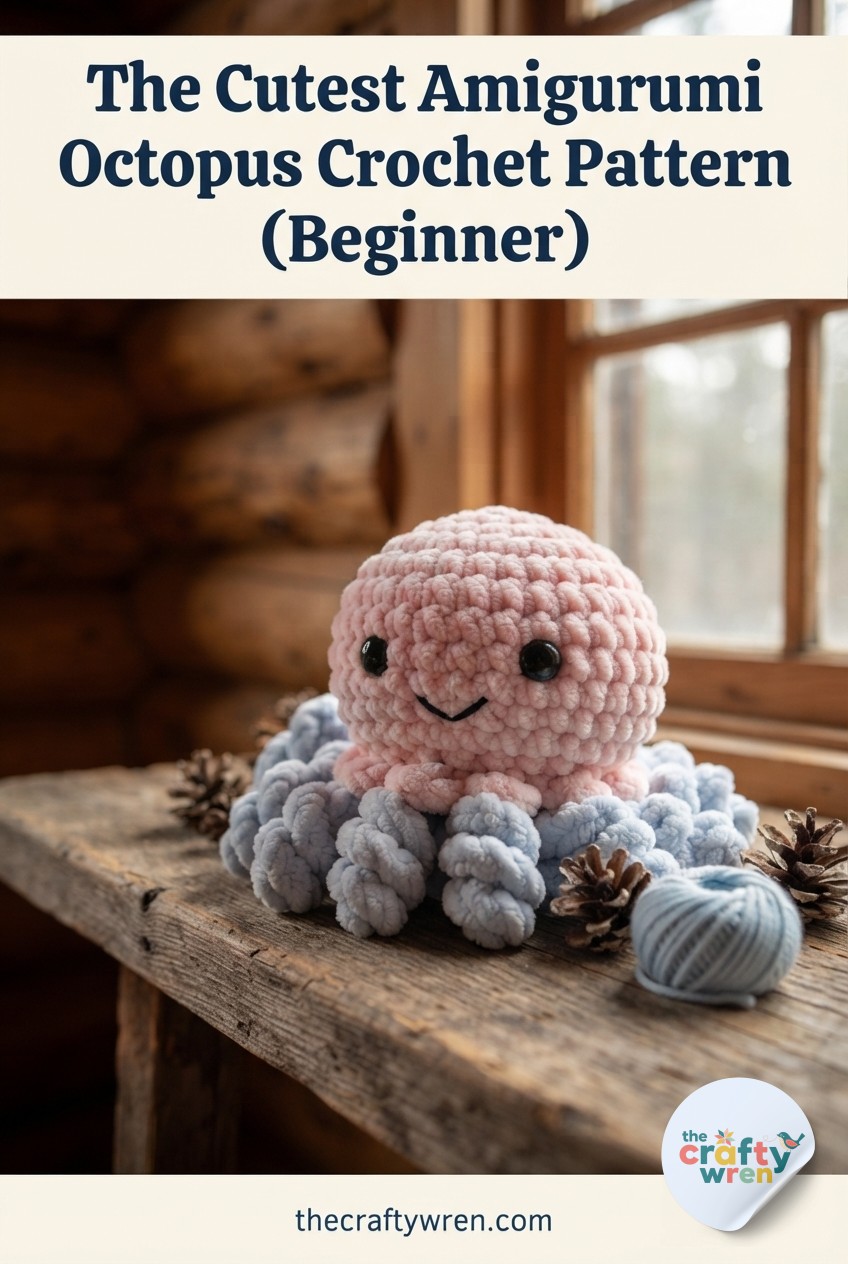 The Cutest Amigurumi Octopus Crochet Pattern (Beginner)