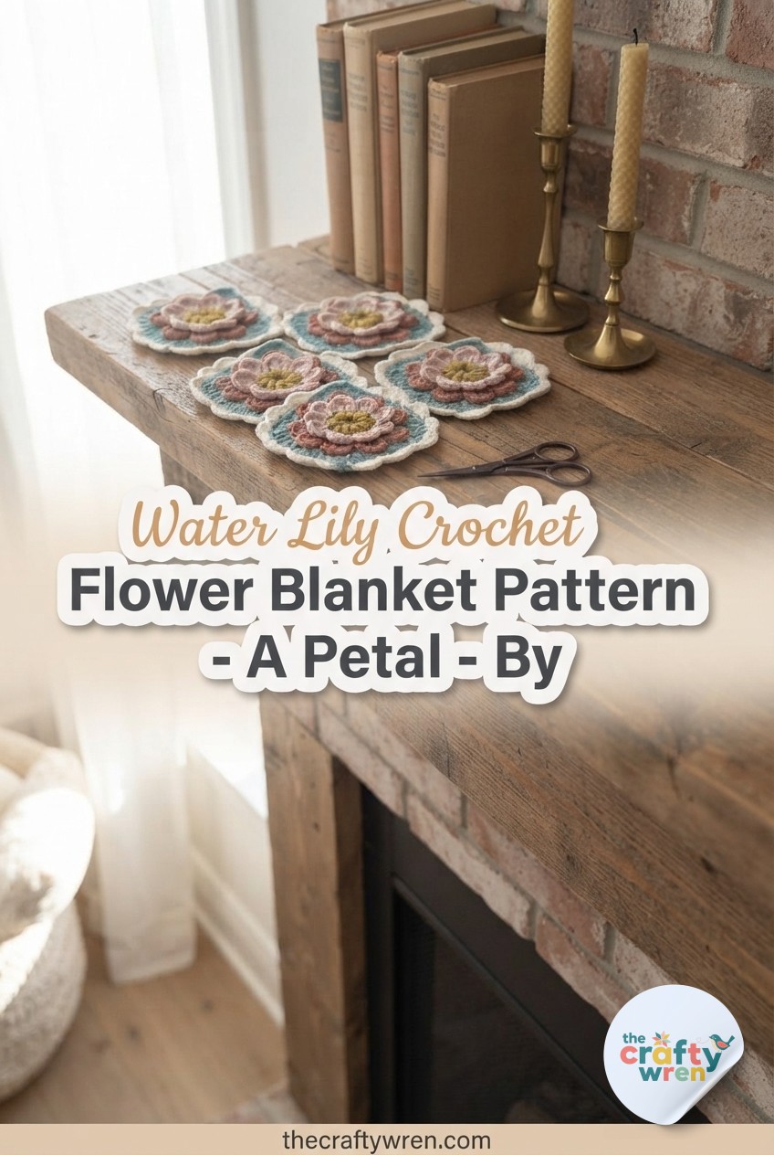 Water Lily Crochet Flower Blanket Pattern - A Petal - By -