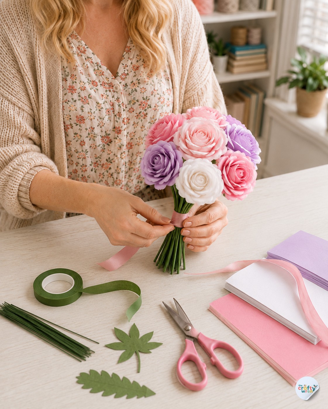 Diy Paper Rose Bouquet - How To Make 7 Paper Roses That