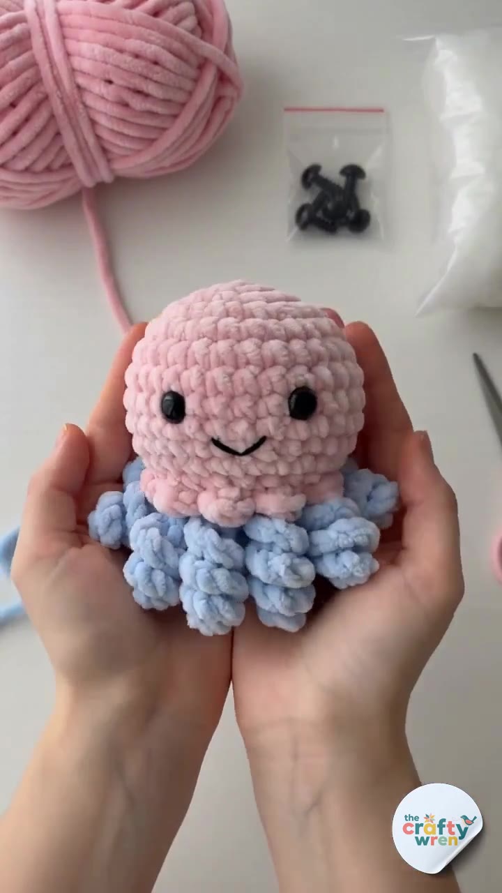 The Cutest Amigurumi Octopus Crochet Pattern (Beginner)
